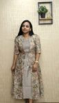 Vetican Silk Separatable Jacket Kurti (Cement )
