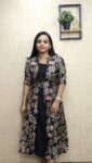 Vetican Silk Separatable Jacket Kurti (Black)