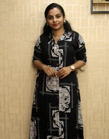 Rayon Printed Cord set (Black)