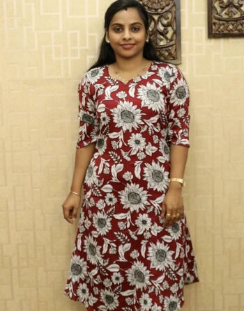 Delta Printed Cord Set (Meroon)