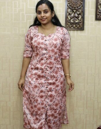 Delta Floral Printed Cord Set (Pink)