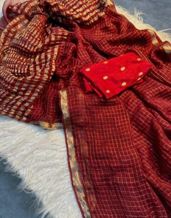 Pure Viscose Georgette Chex Saree