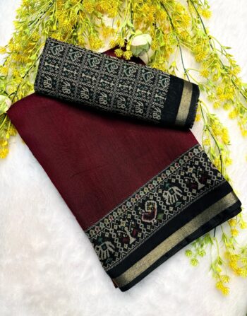 Mul Cotton Silk Pattola Border Saree 🔴PREBOOKING 🔴