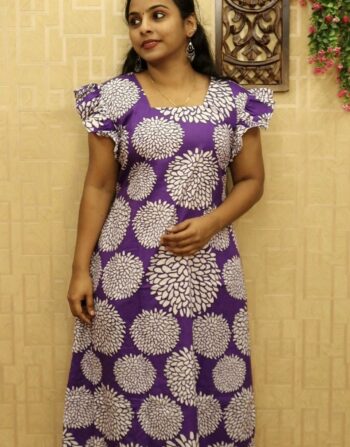 Ruffle Sleeve Frock Nighty