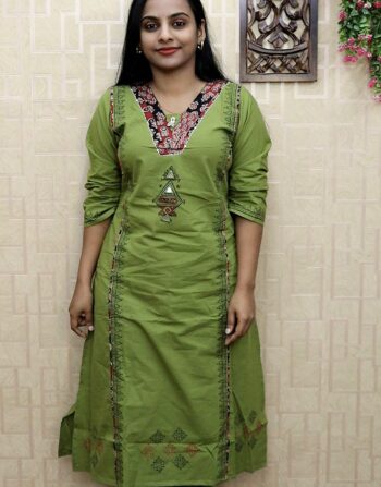 Dabu Cotton Cord Set (Gram Green)