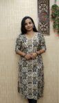 Vetican Silk Printed Slit Kurti (Chikku Print 2)