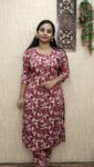 Delta Printed Cord Set (Meroon)