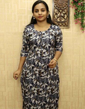Delta Printed Cord Set (Navy Blue)