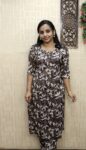 Delta Printed Cord Set (Coffee Brown)