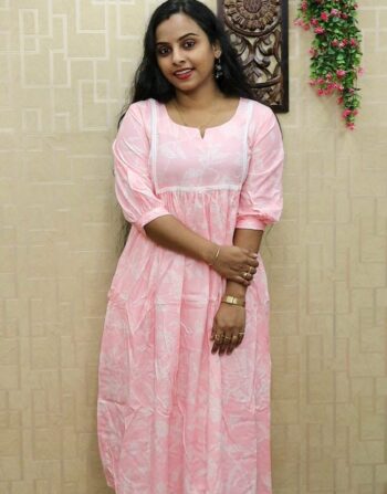 Rayon Cotton Cord Set (Baby Pink)