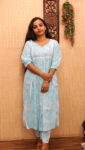 Rayon Cotton Cord Set (Pastel Blue)