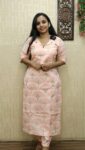 Cambric Cotton Cord Set (Peach)
