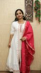12 Panel Cut Anarkali With Duppatta (Rani Pink)