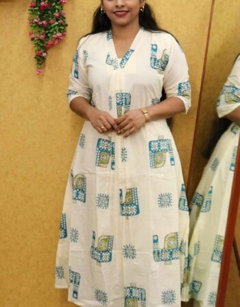 Soft Cotton Aline Cord Set (Rama Blue)