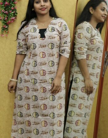 Cotton Printed Cord Set (Chocolate Black)