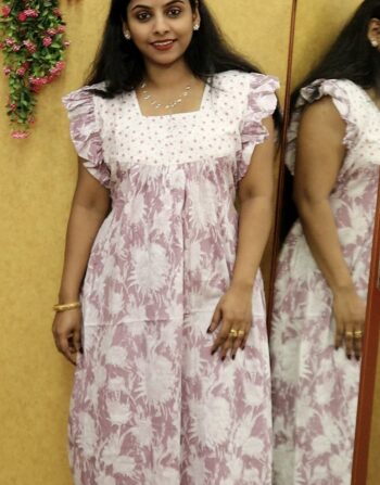 Ruffle Sleeve Frock Nighty