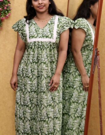 Ruffle Sleeve Frock Nighty