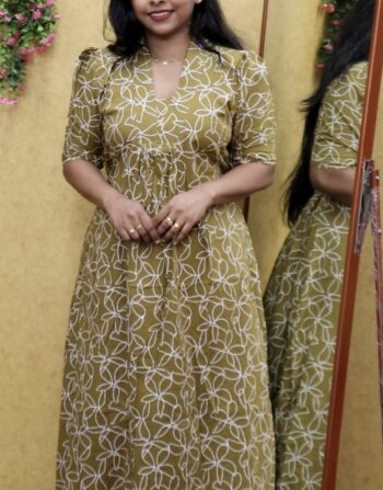 Afgan Collar Frock Nighty