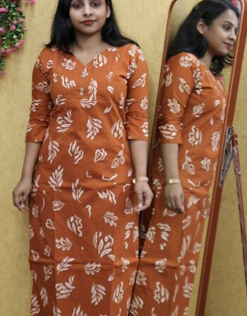 Dabu Cotton Cord Set (Orange)