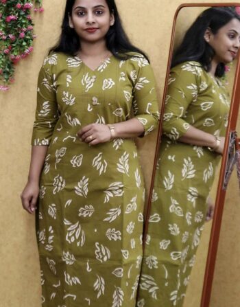 Dabu Cotton Cord Set (Olive Green)