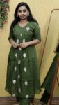 Mul Chanderi Aline Cord Set (Gram Green)