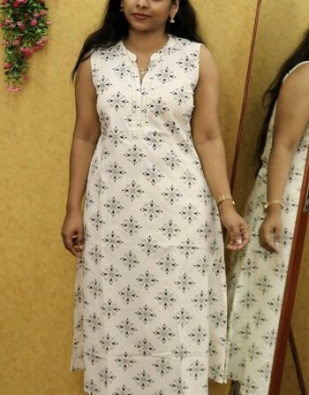 Khadi Cotton Aline Cord Set (Print 2)