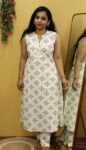 Khadi Cotton Aline Cord Set (Print 2)