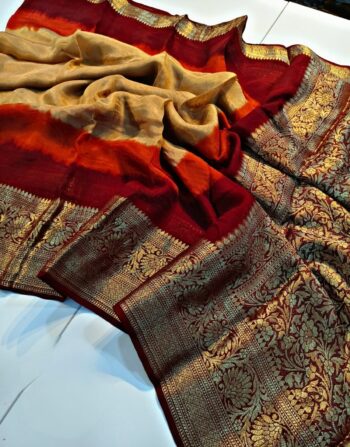 Navaratri Special Viscose Silk Banarasi Saree (SURYA)