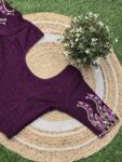 Handworked Stretchable Blouse (Wine)