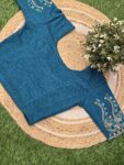 Handworked Stretchable Blouse (Teal Blue)