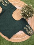 Handworked Stretchable Blouse (Dark Green)