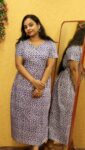 Side Pleated Frock Nighty